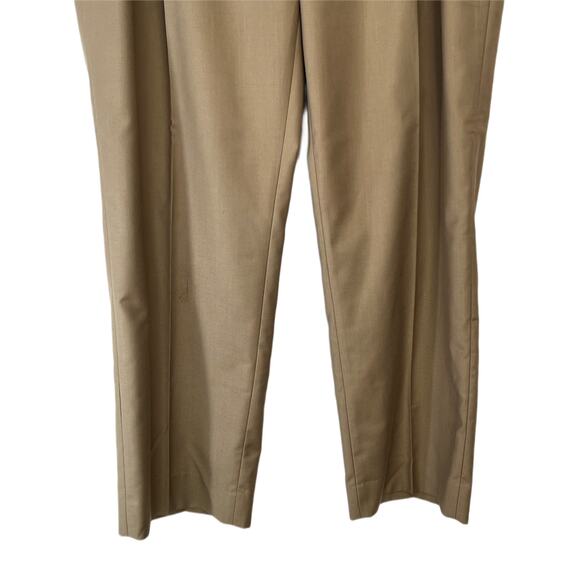 Men's Tasso Elba Tailored Fit Brown Pleated Front Dress Pants Size 36 / 30 - Picture 3 of 9